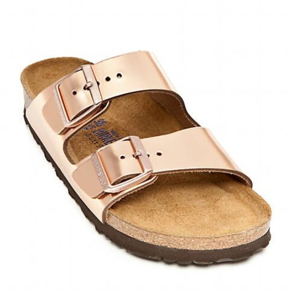rose gold birkenstocks arizona